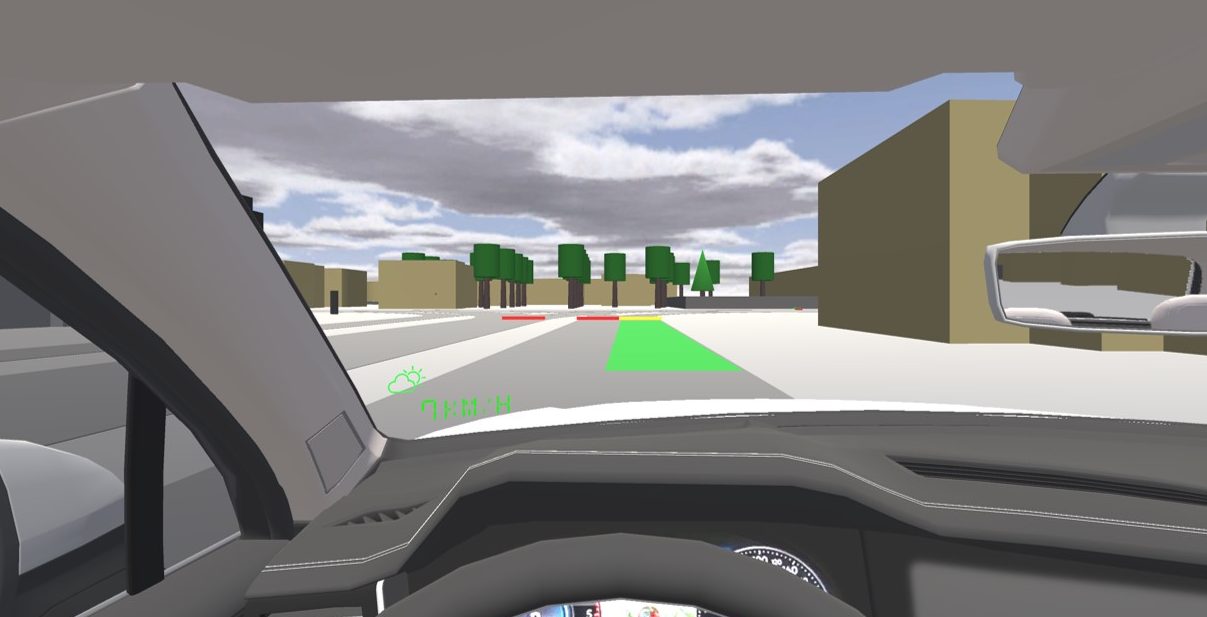 Screenshot of traffic light visualisation