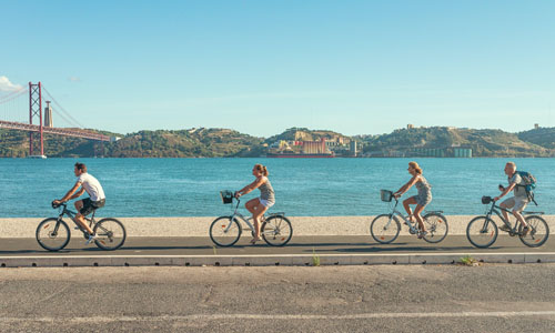 velo en bord de mer