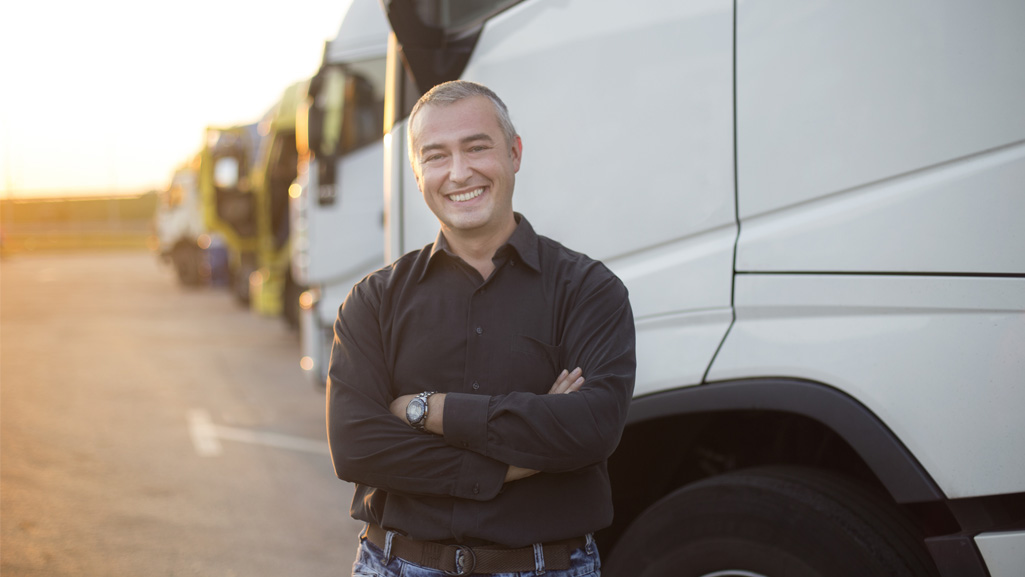 Satisfied Truck driver