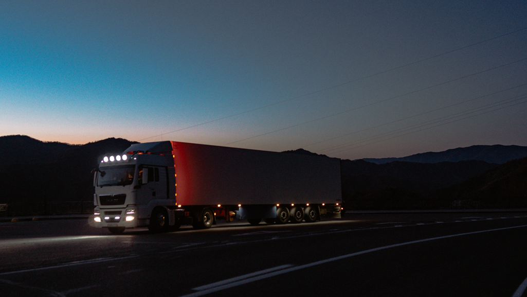 Truck at night