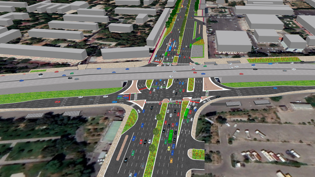 Simulation Chilanzar Junction in Tashkent