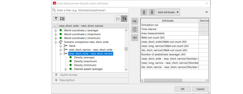 Selecting the data