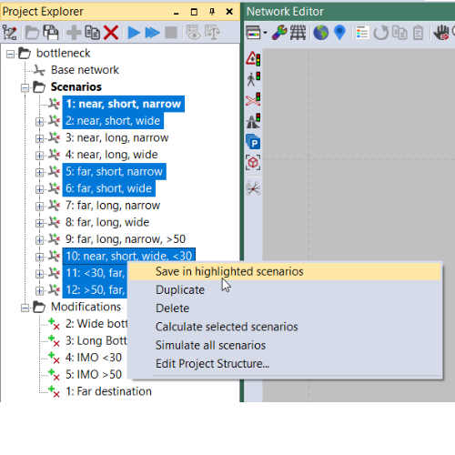 Save in highlighted scenarios