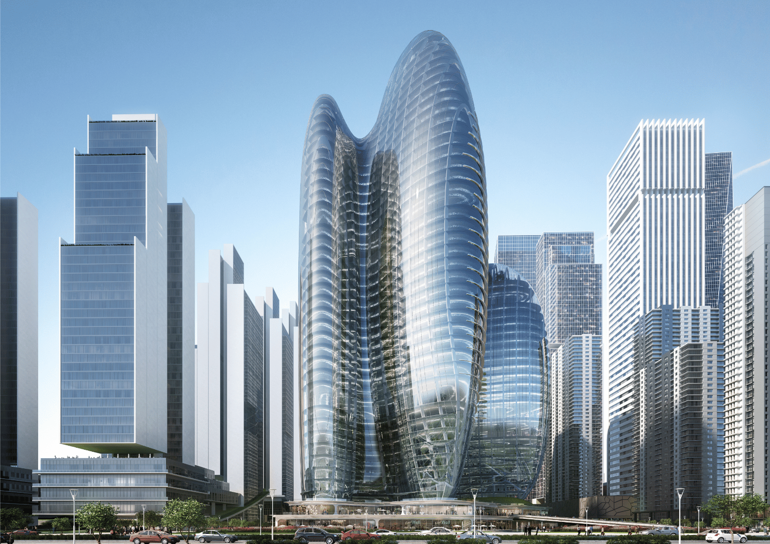 Pedestrian Simulations at OPPO's Futuristic Shenzhen Tower| PTV Blog