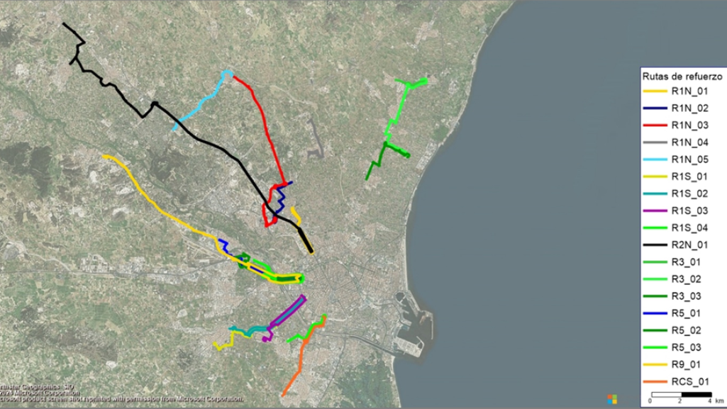 PTV Lines for Valencia