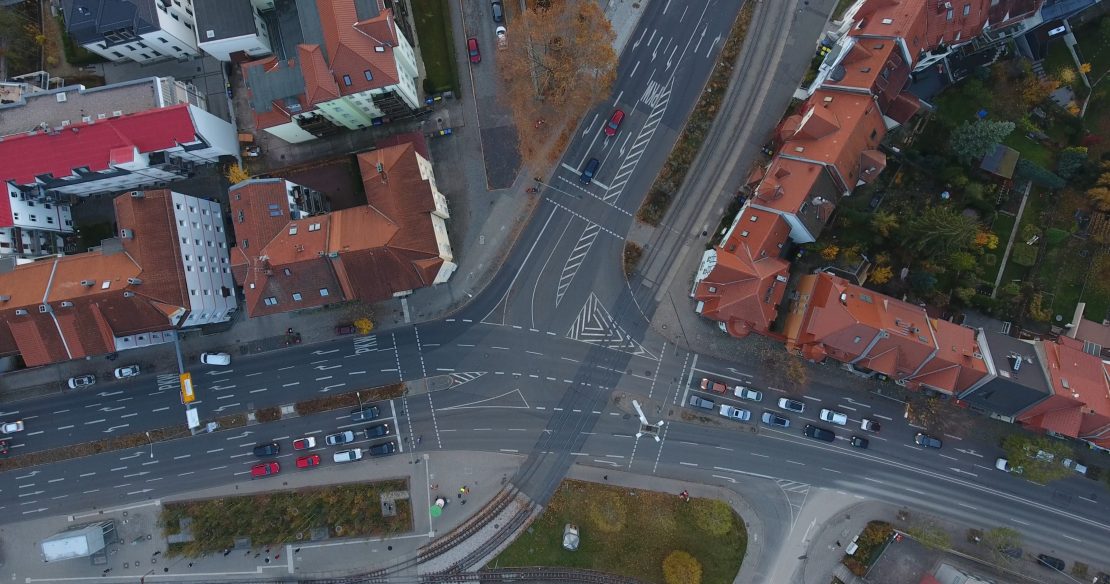 Overview of Gothaer Platz, the multimodal research node used in this study.
