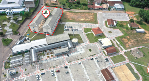 Campus view for building evacuation simulation site (Bloco Imbuia).