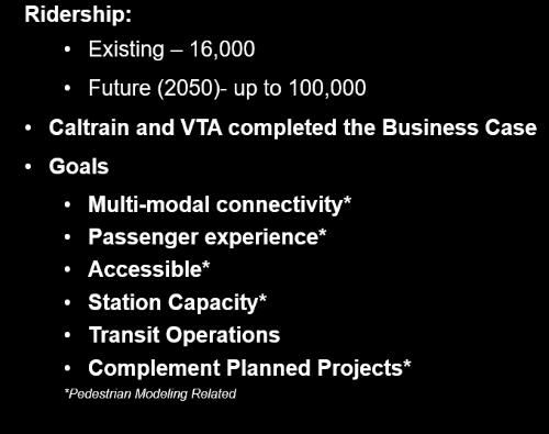 Diridon goals and ridership growth to 2050.