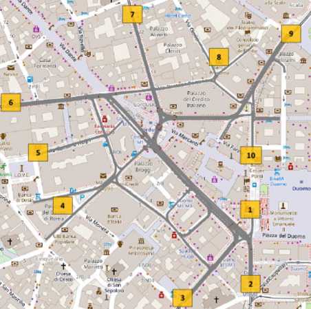 PTV Vissim model zoning used for traffic light synchronization testing